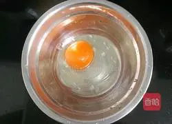 Illustration of how to make egg hibiscus noodles (baby food supplement) 4