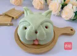 Illustration of how to make puppy steamed buns 10