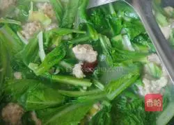 Illustration of how to make cabbage and meatball soup 8