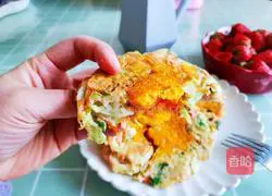 Vegetable Egg Pancake Recipe Illustration 11