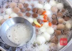 Illustration of how to make rock sugar snow pear glutinous rice balls 9