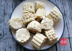 Illustration of how to make shrimp and corn tonic soup 7