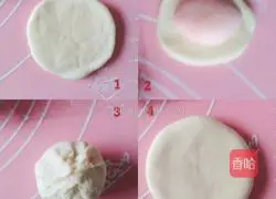 Illustration of how to make love steamed buns 7