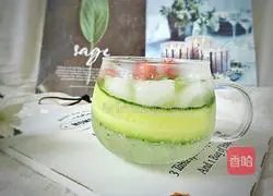 Illustration of how to make cool cucumber refreshing drink 7