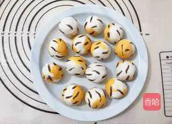 Illustration of how to make tiger skin glutinous rice balls 17