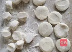 Illustration of how to make beef and green onion dumplings 4