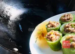 Illustration of how to make cucumber stuffed with meat 10
