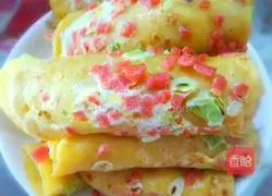 Illustration of how to make carrot and egg pancake 10