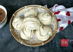 Flower oil steamed buns Illustration of how to do it 20