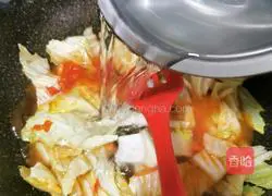 Tomatoes and cabbage Illustration of how to make tofu soup 6