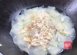 Lily Shrimp Skin Winter Melon Illustration of how to make soup 12