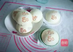 Illustration of how to make milk-flavored steamed buns 17