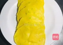 Illustration of how to make scallion cornmeal cake 5