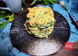 Illustration of how to make sweet potato leaf egg pancake 10