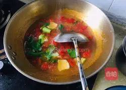 Tomato, egg and vegetable soup recipe 7