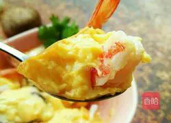 Illustration of how to make steamed eggs with mushrooms and shrimps 6