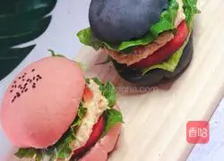 Illustration of how to make cute burgers 15