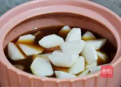 Beef Illustration of how to cook white radish 9