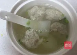 Illustration of how to make radish meatball soup 12