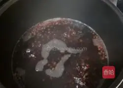 Illustration of how to make red bean and rice cake soup 1