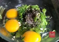 Bitter melon and egg pancake recipe 6