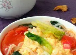 Illustration of how to make tomato and egg noodles 10