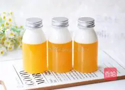 Illustration of how to make orange jelly into milk 5