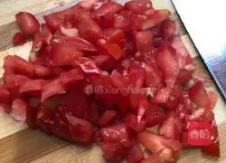 Illustration of how to make tomato and egg noodles 1