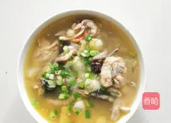 Illustration of how to make bitter pig belly and chicken soup 10