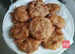 Illustration of how to make fried lotus root box 17