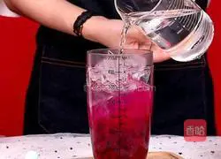Homemade drinks | Dragon Fruit Yakult Recipe Illustration 5