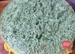 Illustration of how to make two-color hair cake 17