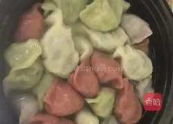 Illustration of how to make colorful dumplings with leek, shrimp and meat 8