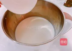 Illustration of papaya stewed in milk 4