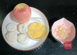 Apple and water chestnut rice paste recipe 1