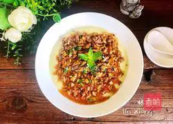 Illustration of how to make steamed eggs with minced meat 17