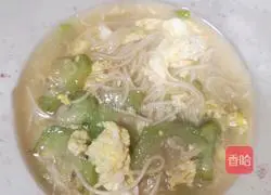 Illustration of how to make loofah and egg noodles 7