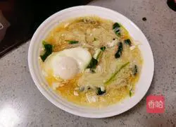 Illustration of how to make Poached Egg Dragon Beard Noodles 6