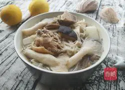 Illustration of how to make buckwheat noodles with mushroom and chicken soup 10