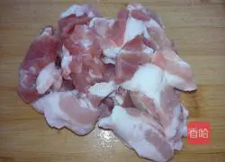 Illustration of how to make fried green pepper with sliced meat 2