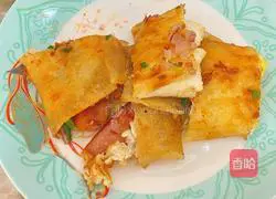 Family version of grilled cold noodles Illustration of how to do it 12