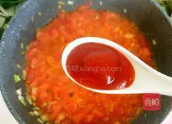 Illustration of how to make mushroom soup with tomato sauce 9