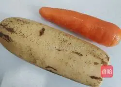 Lotus root Illustration of how to make carrot and pork ribs soup 1