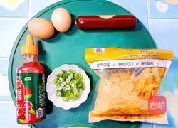 Illustration of how to make hand cake sandwich 1