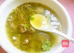 Illustration of how to make mung bean ribs soup 9