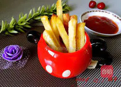 Illustration of how to make baked French fries 10