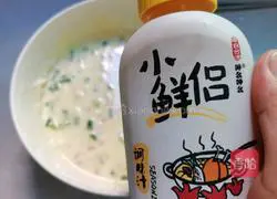 Illustration of ham sausage, egg and scallion pancake 9