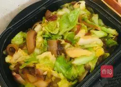 Illustration of how to make fried pork face with lotus vegetables 6