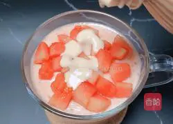 Illustration of how to make papaya milk (natural jelly) 13