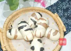 Illustration of how to make cat claw cup shaped steamed buns 13